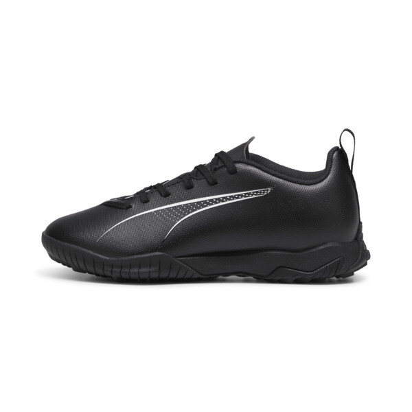 Puma Ultra 5 Play Turf Trainer Kids' Soccer Cleats Shoes In Black- White