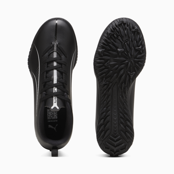 Tacos de fútbol ULTRA 5 PLAY TT juvenil, PUMA Black-PUMA White, large-MEX