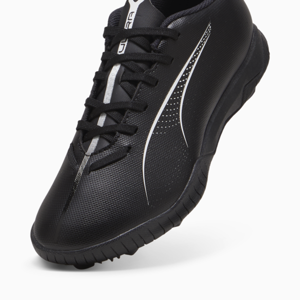 Tacos de fútbol ULTRA 5 PLAY TT juvenil, PUMA Black-PUMA White, large-MEX