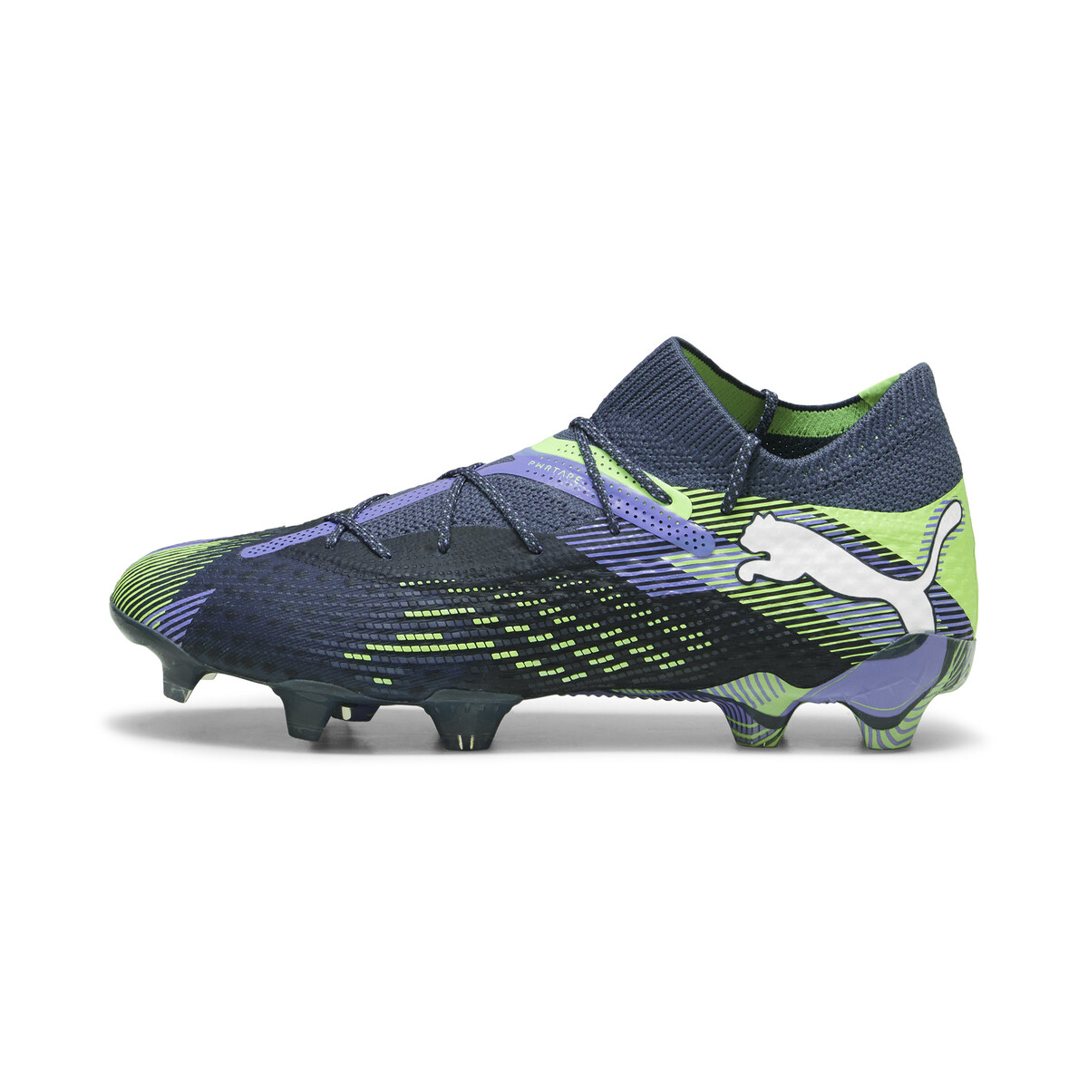 FUTURE 7 ULTIMATE FG/AG Football Boots Unisex in Gray Skies/White Fizzy Apple by PUMA, UK 8
