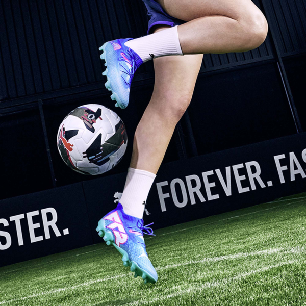 Tacos de futbol FUTURE 7 ULTIMATE FG/AG para mujer, Bluemazing-PUMA White-Electric Peppermint, large-MEX