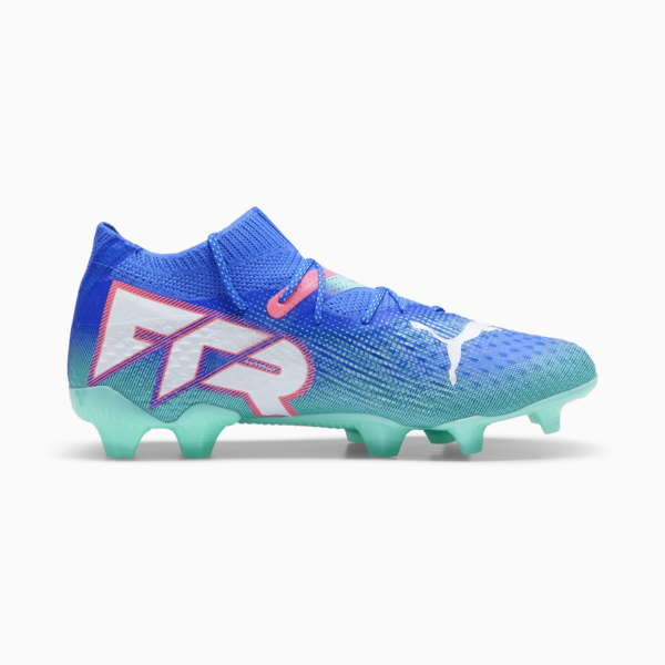 Tacos de futbol FUTURE 7 ULTIMATE FG/AG para mujer, Bluemazing-PUMA White-Electric Peppermint, large-MEX