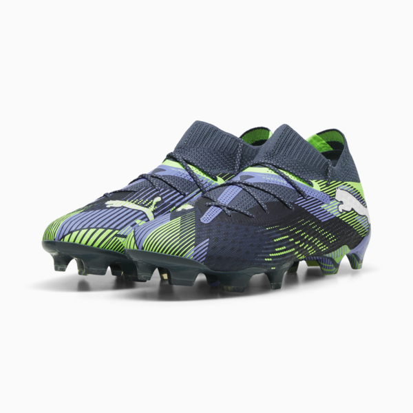 Tacos de futbol FUTURE 7 ULTIMATE FG/AG para mujer, Gray Skies-PUMA White-Fizzy Apple, large-MEX