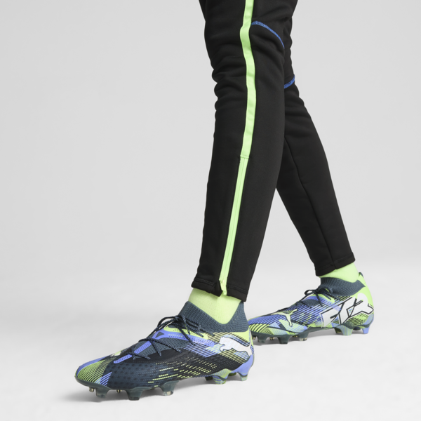Tacos de futbol FUTURE 7 ULTIMATE FG/AG para mujer, Gray Skies-PUMA White-Fizzy Apple, large-MEX