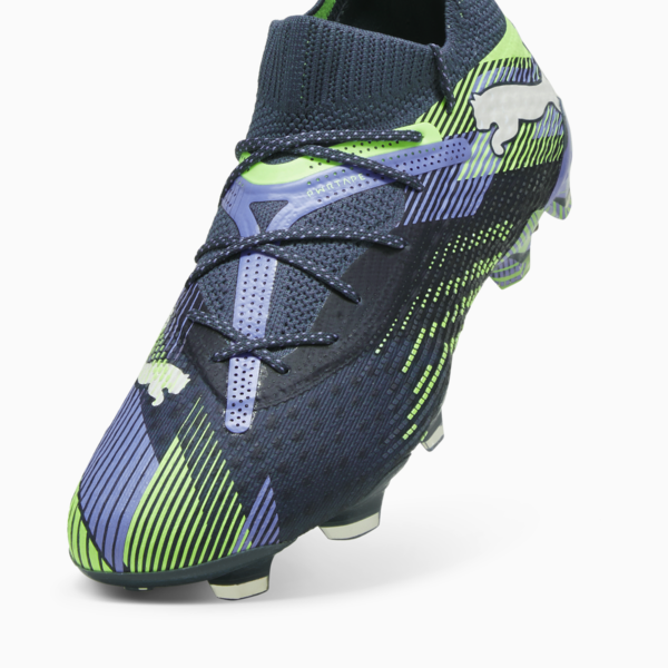 Tacos de futbol FUTURE 7 ULTIMATE FG/AG para mujer, Gray Skies-PUMA White-Fizzy Apple, large-MEX