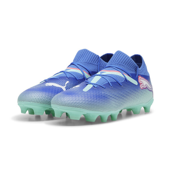 FUTURE 7 PRO FG/AG Football Boots, Bluemazing-PUMA White-Electric Peppermint, large-ZAF