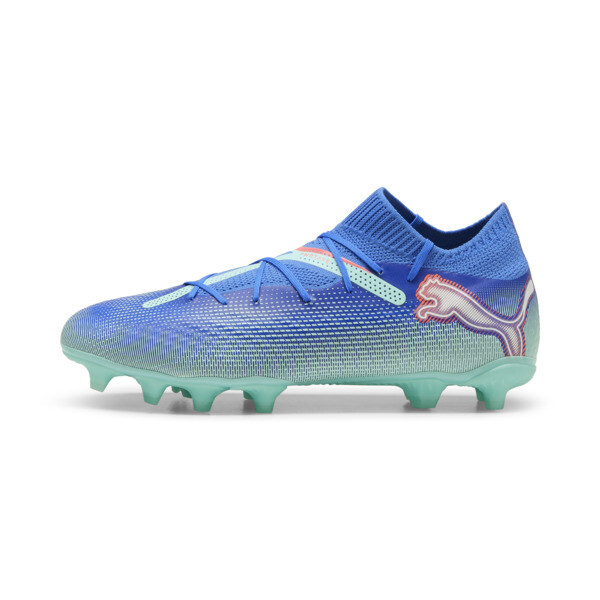 Botines de fútbol FUTURE 7 PLAY FG/AG, Bluemazing-PUMA White-Electric Peppermint, large-ARG