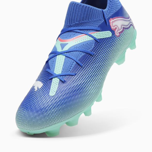 Botines de fútbol FUTURE 7 PRO FG/AG, Bluemazing-PUMA White-Electric Peppermint, large-ARG