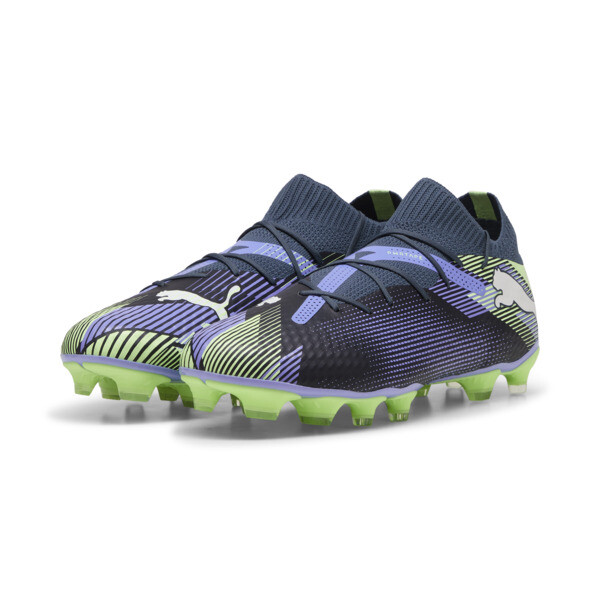 Botines de fútbol FUTURE 7 PLAY FG/AG, Gray Skies-PUMA White-Fizzy Apple, large-ARG