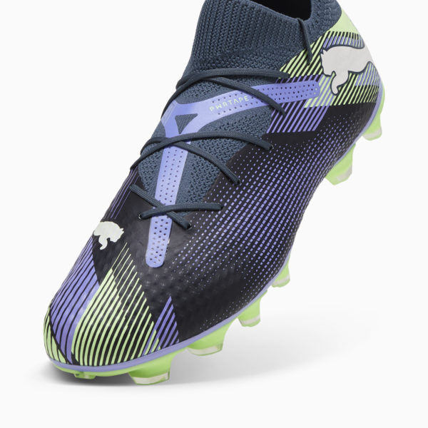 Botines de fútbol FUTURE 7 PRO FG/AG, Gray Skies-PUMA White-Fizzy Apple, large-ARG