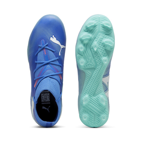 FUTURE 7 MATCH FG/AG Football Boots Women, Bluemazing-PUMA White-Electric Peppermint, large-ZAF