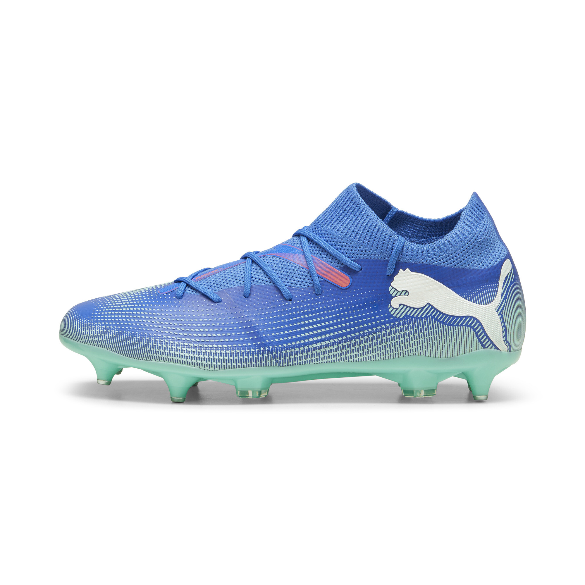 Puma FUTURE 7 MATCH MxSG Fußballschuhe | Bluemazing/White/Electric Peppermint | Größe: 43