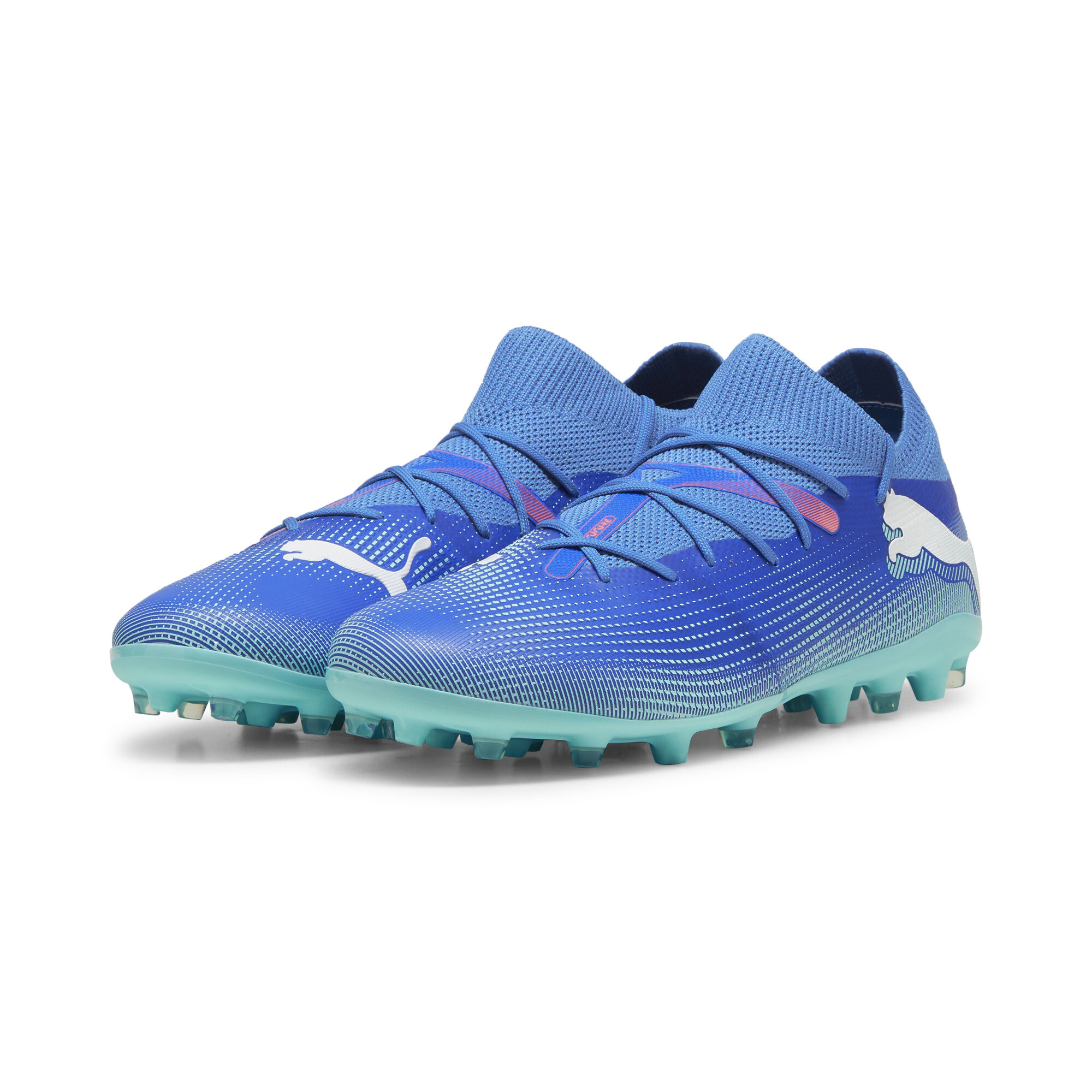 Puma FUTURE 7 MATCH MG Football Boots, Blue, Size 44, Shoes