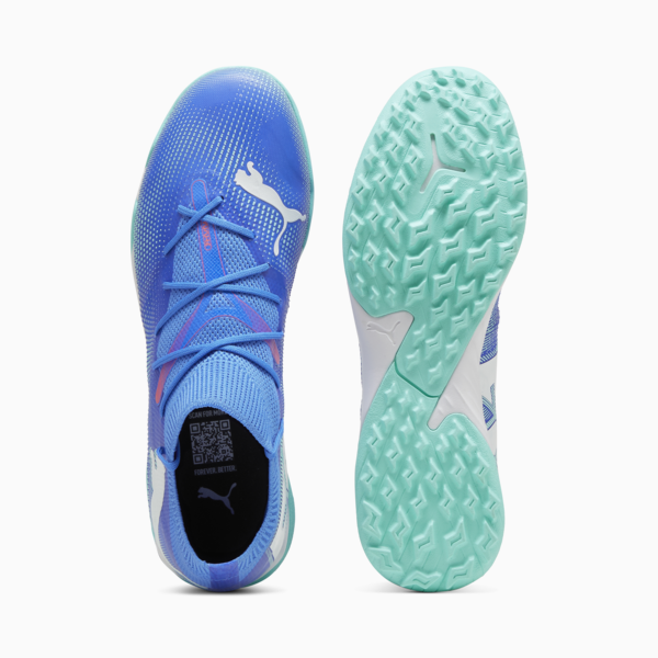 FUTURE 7 MATCH TT Football Boots, Bluemazing-PUMA White-Electric Peppermint, large-MEX