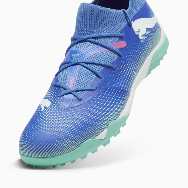 FUTURE 7 MATCH TT Football Boots, Bluemazing-PUMA White-Electric Peppermint, large-MEX