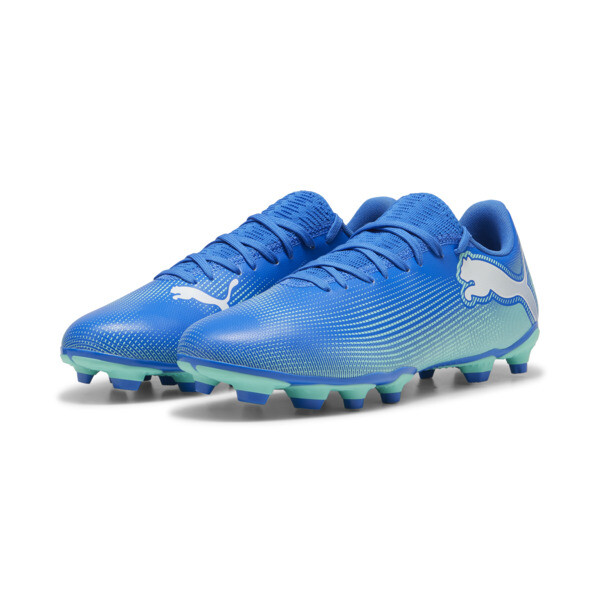 PUMA Men s Future 7 Play Firm Artificial Ground Soccer Cleats Sneaker Hyperlink Blue Mint White 10