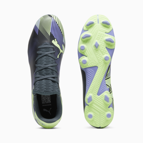 FUTURE 7 PLAY FG/AG Football Boots Unisex, Gray Skies-Elektro Purple-Fizzy Apple-PUMA White, large-ZAF