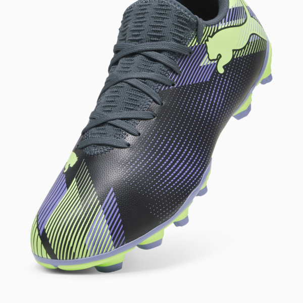 FUTURE 7 PLAY FG/AG Football Boots Unisex, Gray Skies-Elektro Purple-Fizzy Apple-PUMA White, large-ZAF