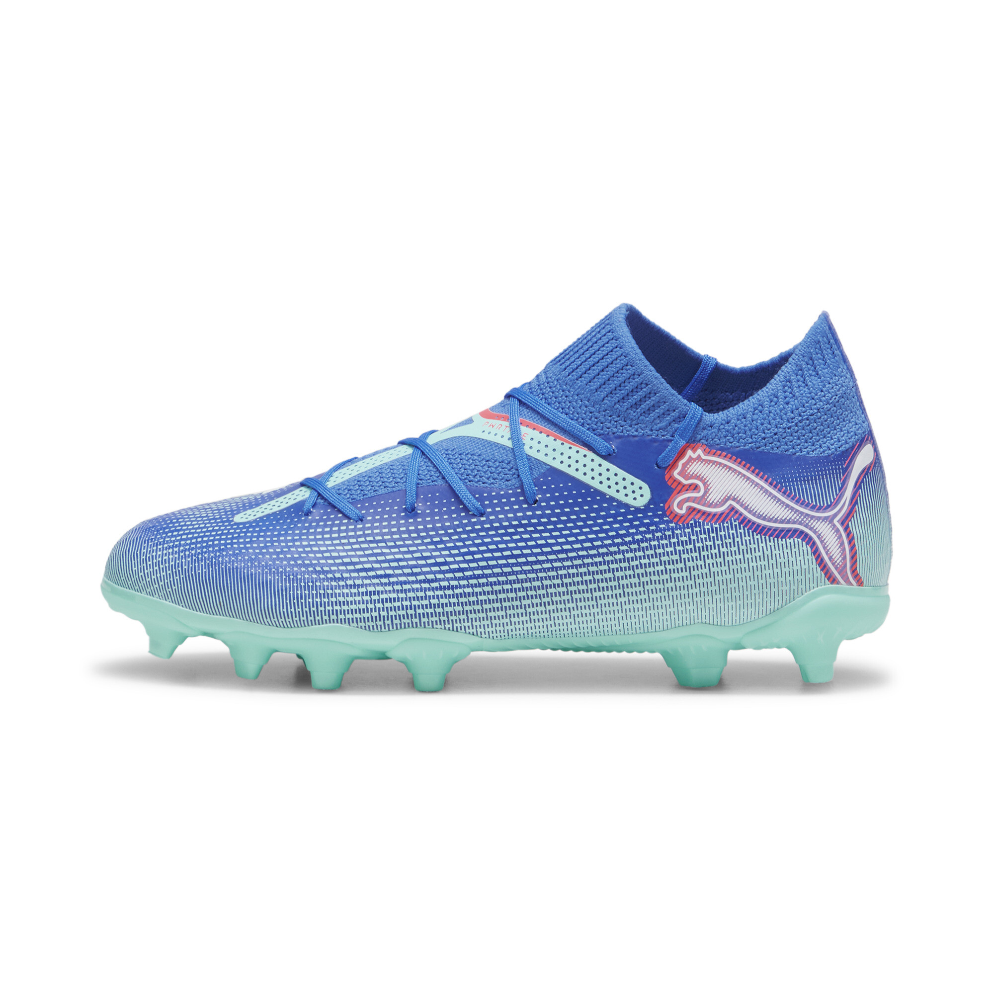 Puma FUTURE 7 PRO FG/AG Fußballschuhe Teenager Für Für Kinder | Bluemazing/White/Electric Peppermint | Größe: 35.5