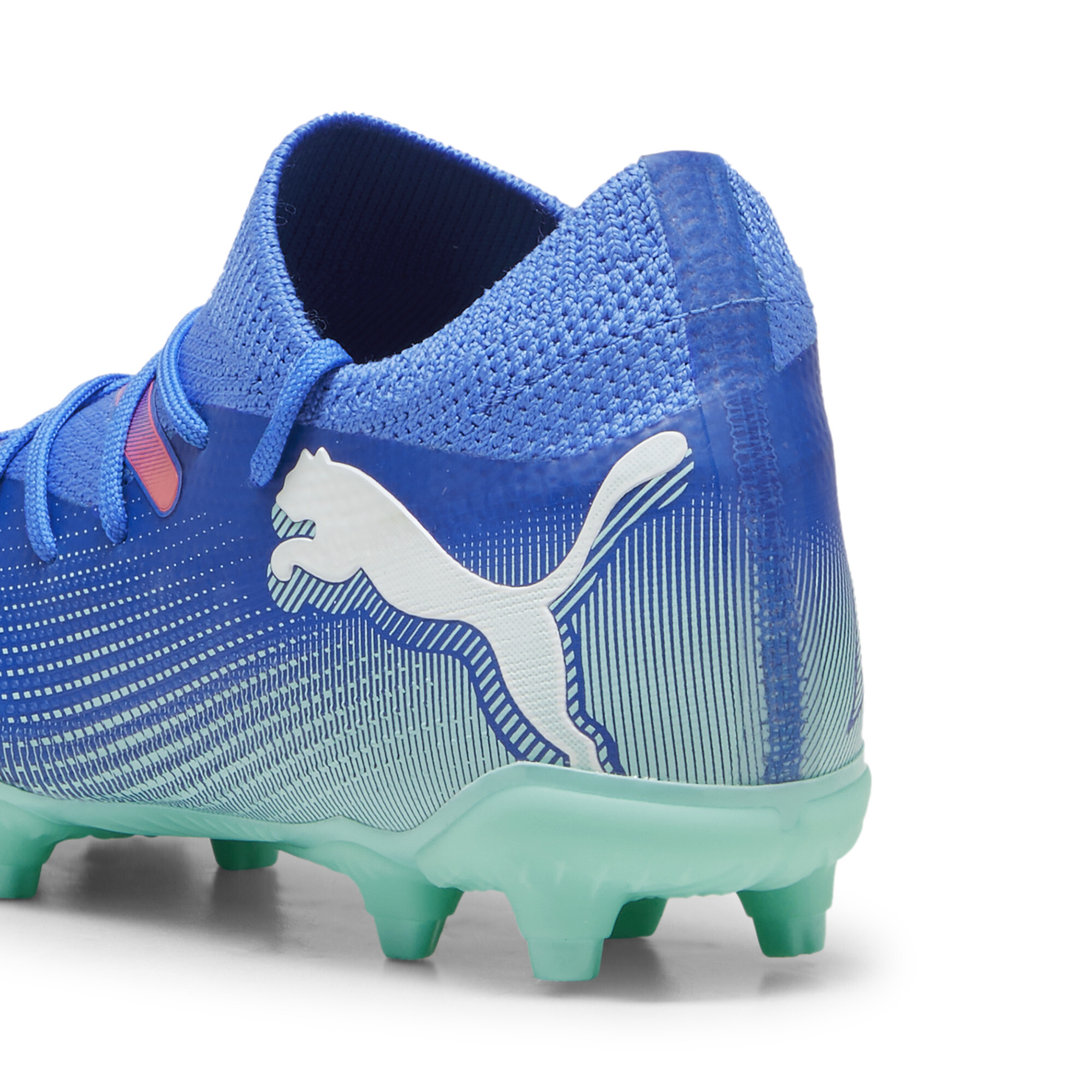 PUMA FUTURE 7 MATCH FG/AG Football Boots Youth In Blue, Size EU 29