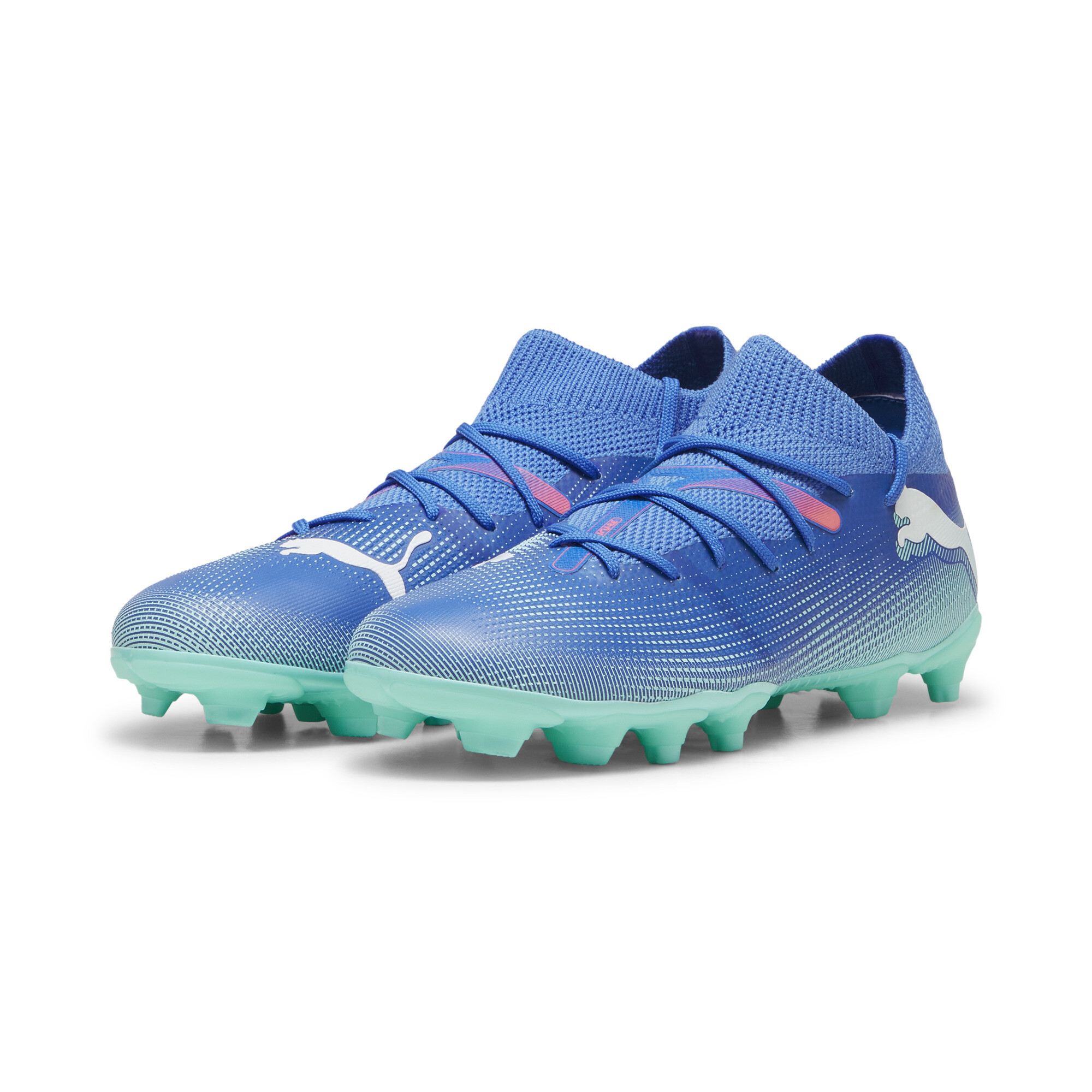 Puma FUTURE 7 MATCH FG/AG Football Boots Youth, Blue, Size 38, Shoes