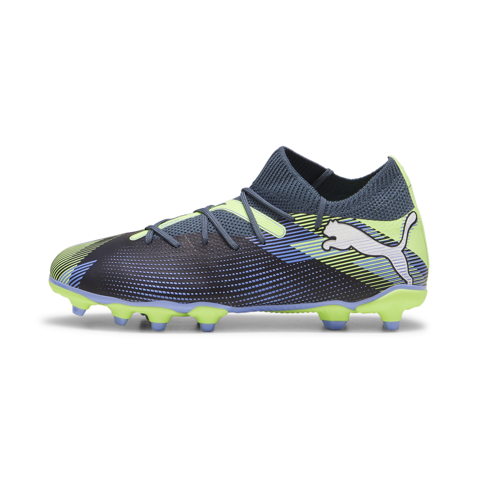 Puma FUTURE 7 MATCH FG/AG Fußballschuhe Teenager Für Für Kinder | Gray Skies/White/Fizzy Apple | Größe: 37