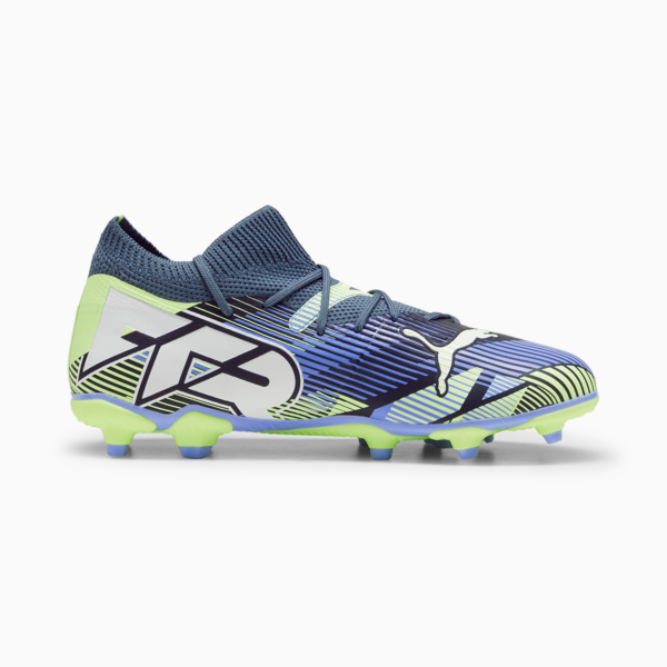Tacos de fútbol FUTURE 7 MATCH FG/AG, Gray Skies-PUMA White-Fizzy Apple, large-MEX