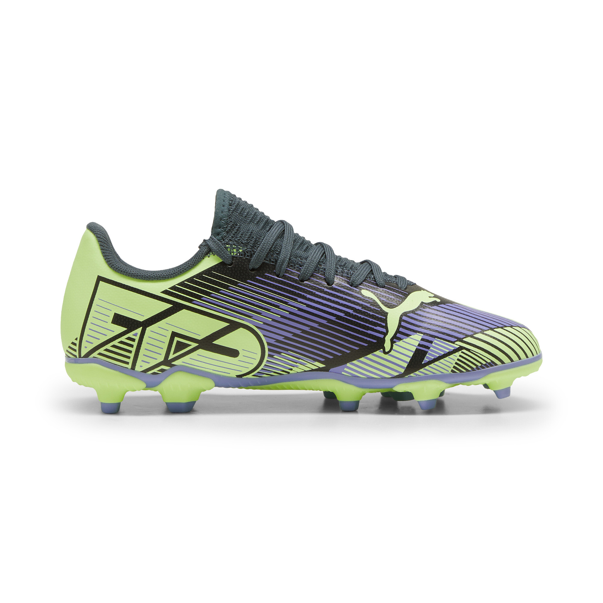 PUMA FUTURE 7 PLAY FG/AG Football Boots Youth In Gray, Size EU 30