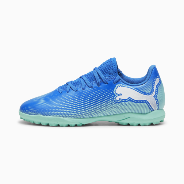 FUTURE 7 PLAY TT Football Boots Youth, Hyperlink Blue-Mint-PUMA White, large-MEX