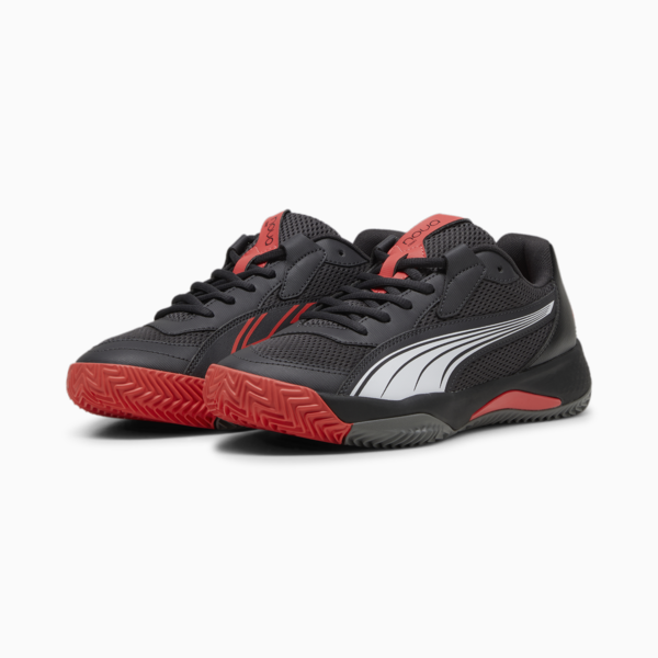 Zapatillas de Pádel NOVA Court, Flat Dark Gray-PUMA Black-Flat Medium Gray-Active Red, large-ARG