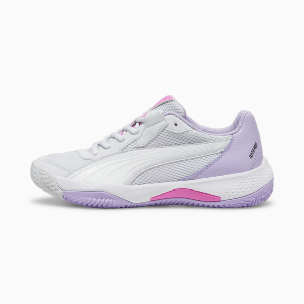 Zapatillas de Pádel NOVA Court para mujer, Silver Mist-PUMA White-Vivid Violet, large-ARG