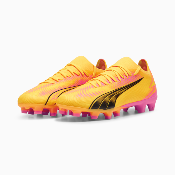 Botines ULTRA MATCH FG/AG para mujeres, Sun Stream-PUMA Black-Sunset Glow, large-ARG