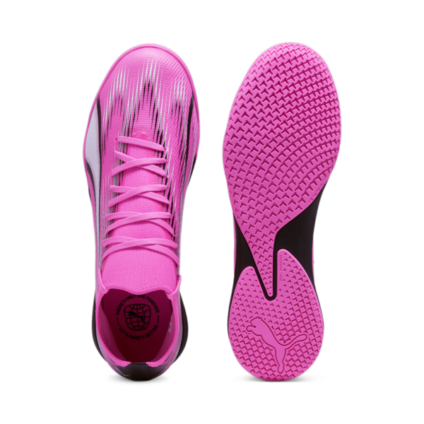 Botines de futsal ULTRA MATCH IT, Poison Pink-PUMA White-PUMA Black, large-ARG