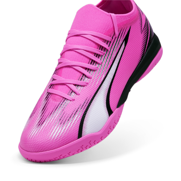 Botines de futsal ULTRA MATCH IT, Poison Pink-PUMA White-PUMA Black, large-ARG