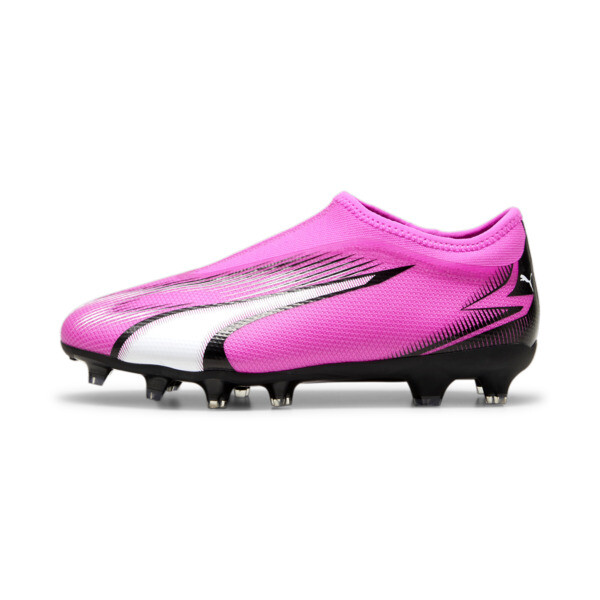 Botin de futbol juveniles sin cordones ULTRA MATCH FG AG pink PUMA