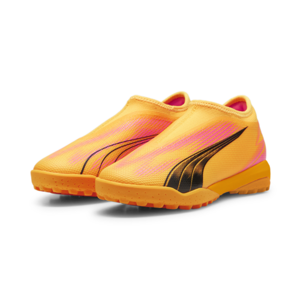 Botines de futsal Ultra Match TT, Sun Stream-PUMA Black-Sunset Glow, large-ARG