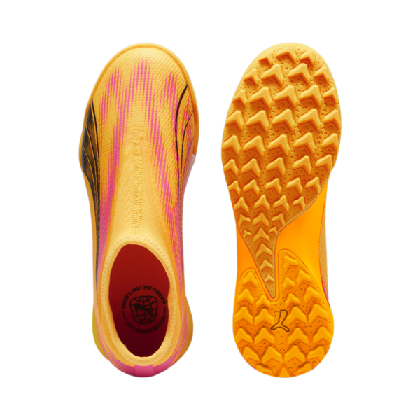 Botines de futsal Ultra Match TT, Sun Stream-PUMA Black-Sunset Glow, large-ARG