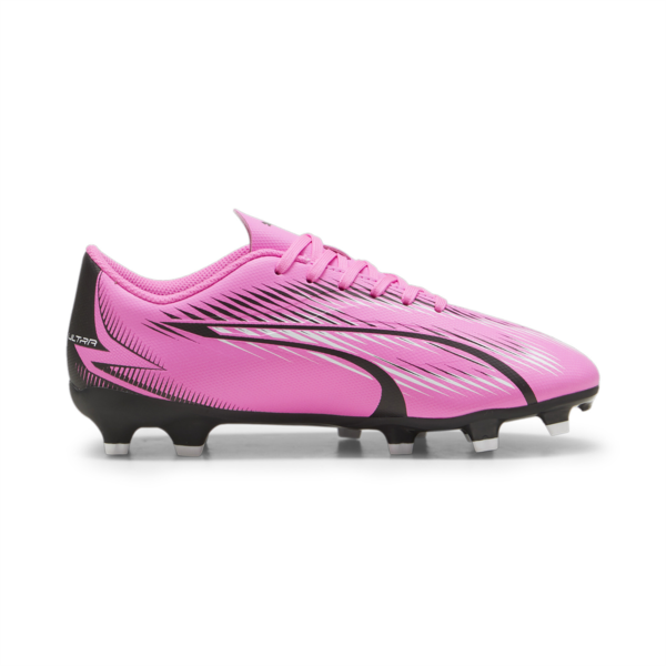Botín Ultra Play FG/AG para jóvenes, Poison Pink-PUMA White-PUMA Black, large-ARG