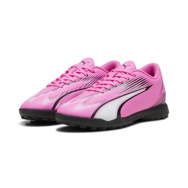 Botines de futsal juveniles ULTRA PLAY TT, Poison Pink-PUMA White-PUMA Black, large-ARG