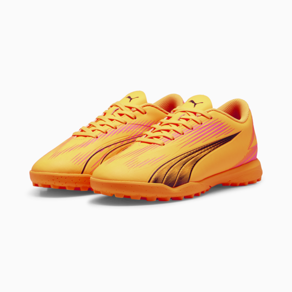 Botines de futsal juveniles ULTRA PLAY TT, Sun Stream-PUMA Black-Sunset Glow, large-ARG