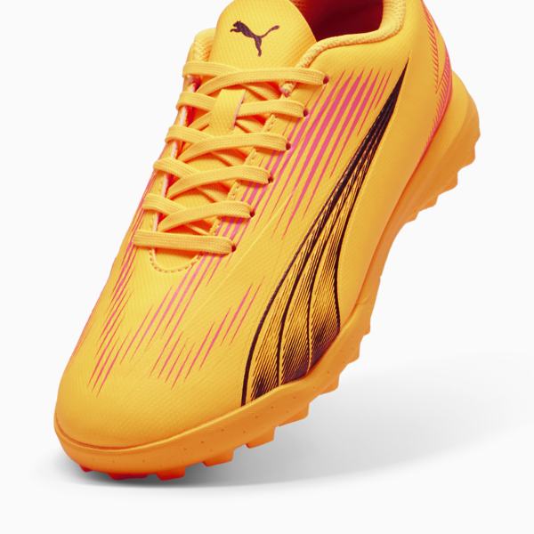 Botines de futsal juveniles ULTRA PLAY TT, Sun Stream-PUMA Black-Sunset Glow, large-ARG