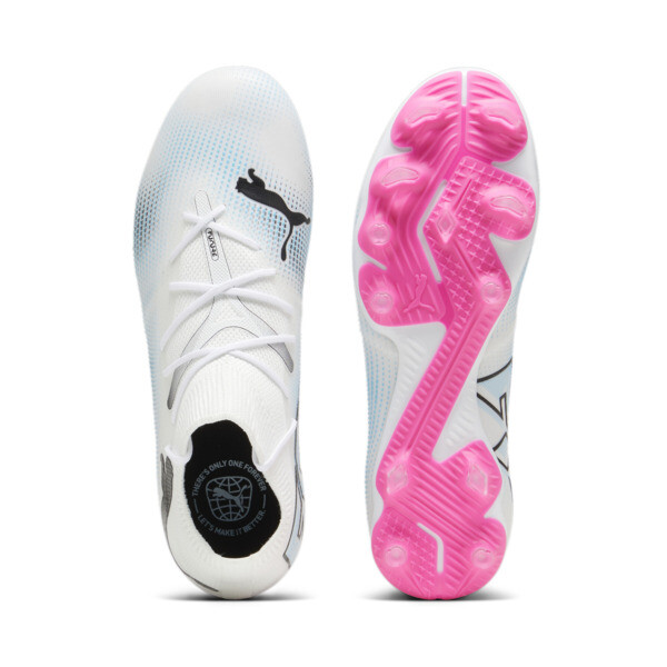 Botín de fútbol FUTURE 7 MATCH FG/AG para hombre, PUMA White-PUMA Black-Poison Pink, large-ARG