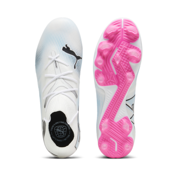 Botines de fútbol FUTURE 7 MATCH FG/AG para hombre, PUMA White-PUMA Black-Poison Pink, large-ARG