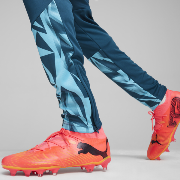 Botines de fútbol FUTURE 7 MATCH FG/AG para hombre, Sunset Glow-PUMA Black-Sun Stream, large-ARG