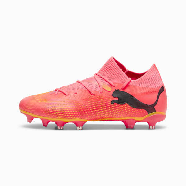 Botines de fútbol FUTURE 7 MATCH FG/AG para hombre, Sunset Glow-PUMA Black-Sun Stream, large-ARG
