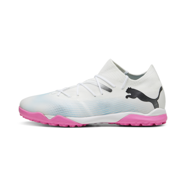 Botines de fútbol FUTURE 7 MATCH TT, PUMA White-PUMA Black-Poison Pink, large-ARG