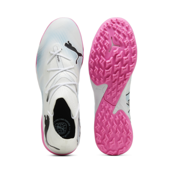 Botines de fútbol FUTURE 7 MATCH TT, PUMA White-PUMA Black-Poison Pink, large-ARG