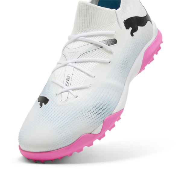 Botines de fútbol FUTURE 7 MATCH TT, PUMA White-PUMA Black-Poison Pink, large-ARG