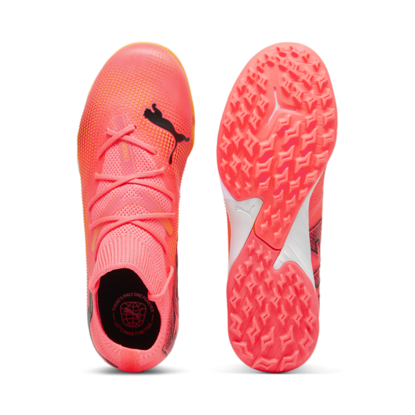 Botines de fútbol FUTURE 7 MATCH TT, Sunset Glow-PUMA Black-Sun Stream, large-ARG