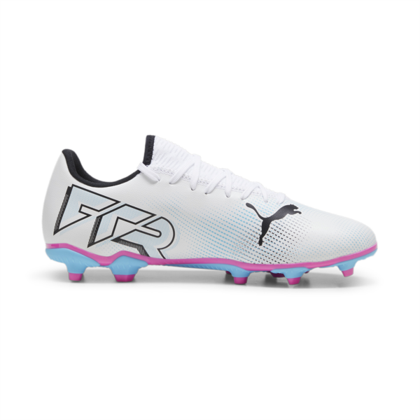 Botines de fútbol FUTURE 7 PLAY FG/AG, PUMA White-PUMA Black-Poison Pink, large-ARG